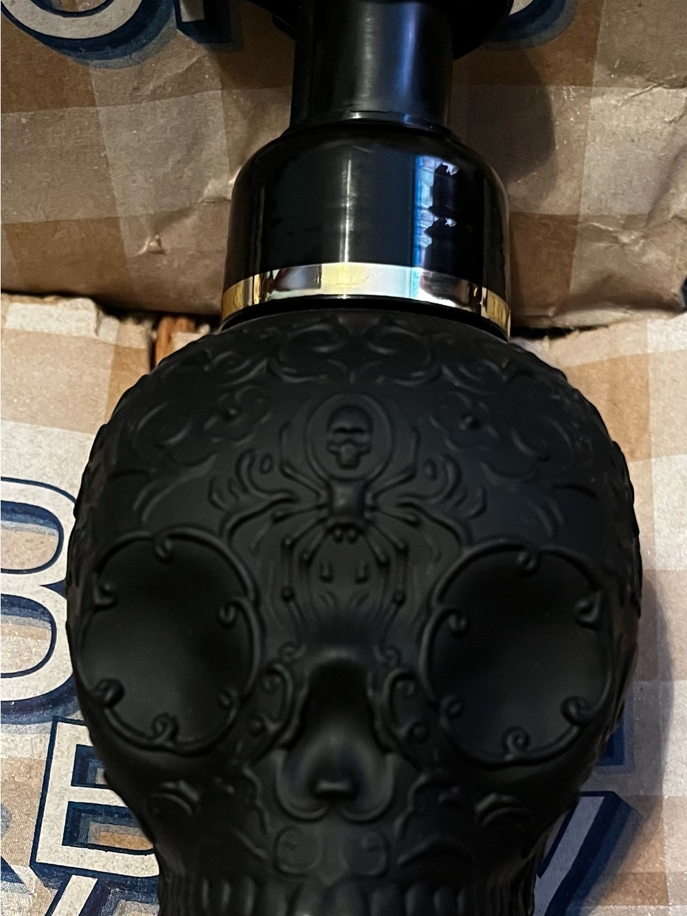 Bath & Body Works Halloween Black Skull Hand Soap Dispenser NWT